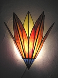 Yellow Lily Wall Lamp.