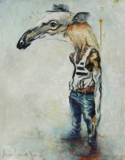 Anteater http://instagram.com/p/ehPx7ER4ix/ £1200 (92cm x 71cm, oil on canvas)