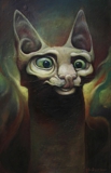 Inquisitive Cozmo cat http://instagram.com/p/eevxyBR4i4/ £1150 (95cm x 61cm, oil